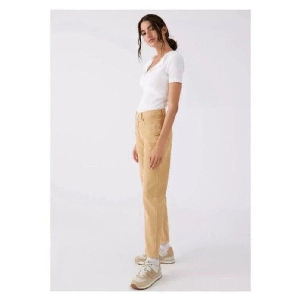 NWT Urban Outfitters BDG Pegged Cowboy Tan Corduroy Pants Womens 31